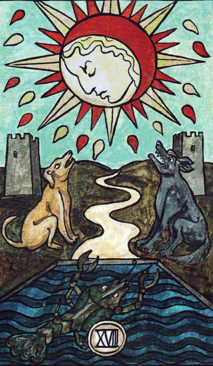 lune tarot de Marseille