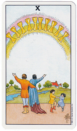 10 de coupes 10 de coupes tarot amour