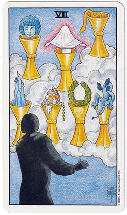 7 de coupes 7 de coupes tarot amour