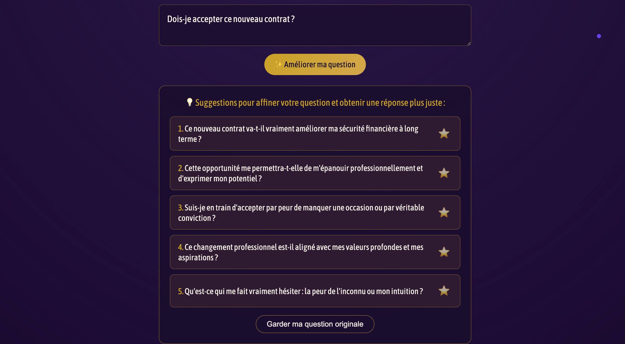 Posez votre question - Vous pouvez piocher dans les questions proposées