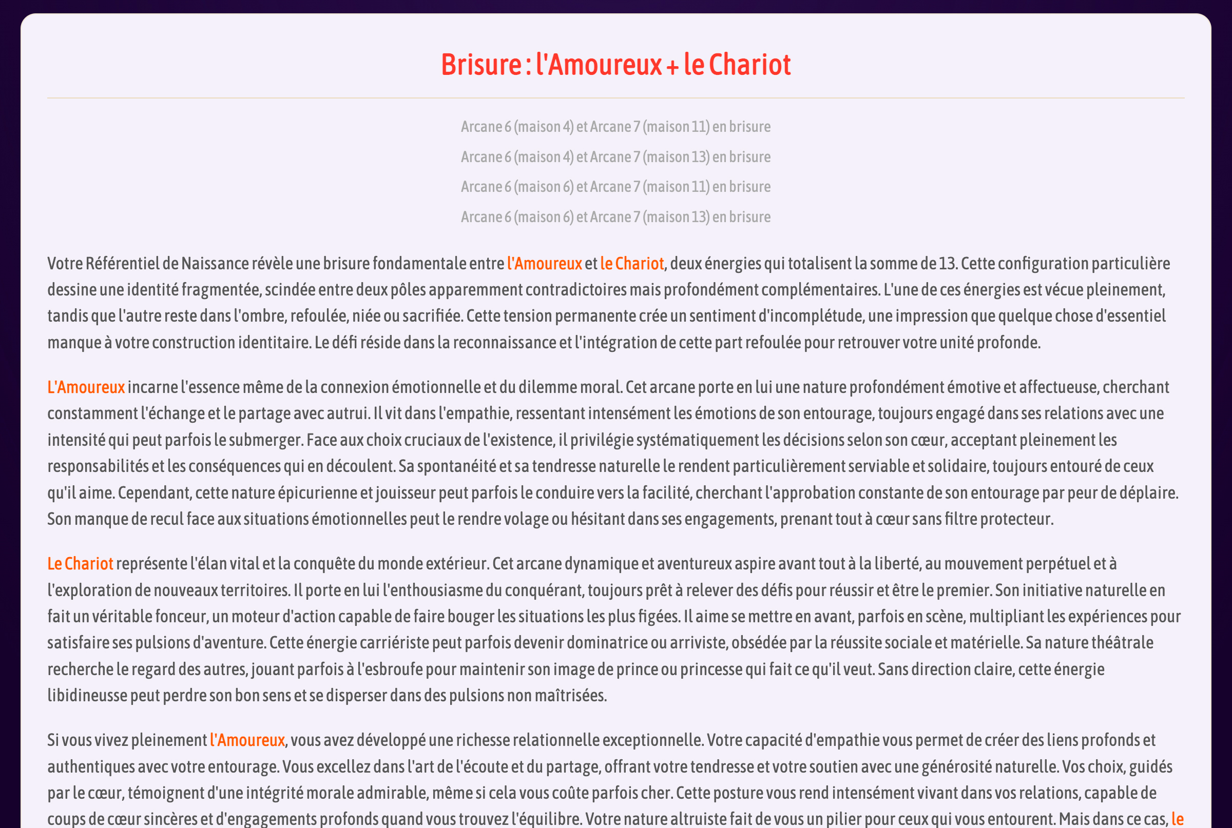 Ou choisissez de tirer en ligne vos 5 cartes de votre tirage en croix