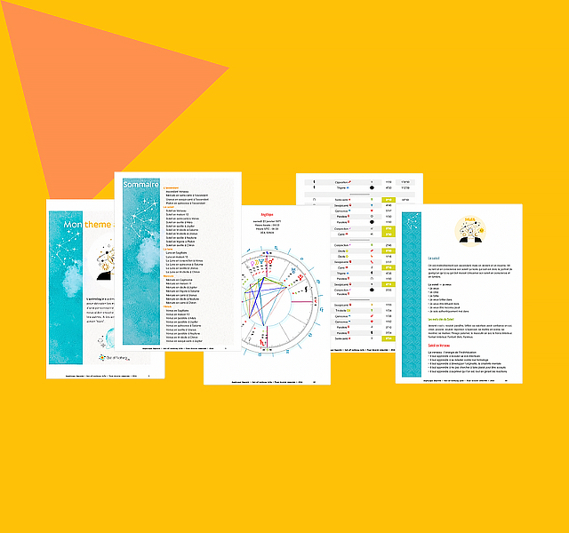 theme astral pdf, theme astral avec interprétations, theme astral avec explications 
